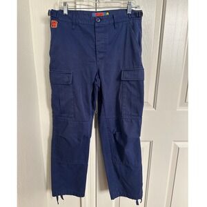 Empyre Navy Blue Cargo Pants Size 28 Skater Streetwear Utility Trousers